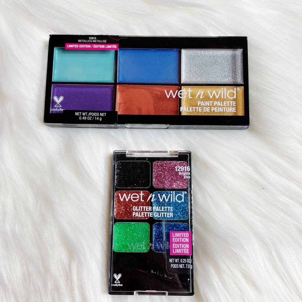 Wet n Wild Limited Palettes Makeup Paint Glitter